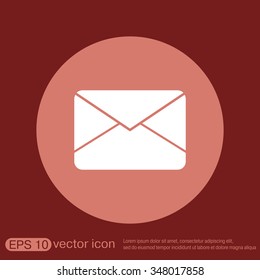 postal envelope sign. e-mail symbol . icon envelope.