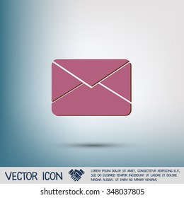 postal envelope sign. e-mail symbol . icon envelope.