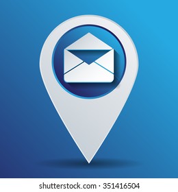 postal envelope sign. e-mail symbol . icon envelope.
