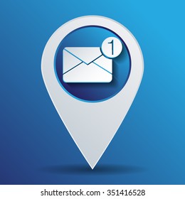 postal envelope sign. e-mail symbol . icon envelope.