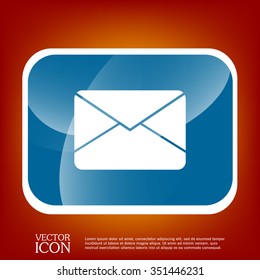 postal envelope sign. e-mail symbol . icon envelope.