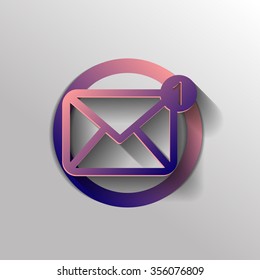 postal envelope sign. e-mail symbol . icon envelope.