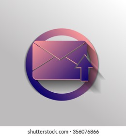 postal envelope sign. e-mail symbol . icon envelope.
