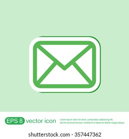 postal envelope sign. e-mail symbol . icon envelope.