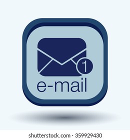 postal envelope sign. e-mail symbol . icon envelope.