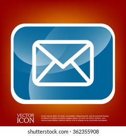 postal envelope sign. e-mail symbol . icon envelope.