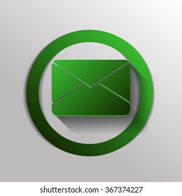 postal envelope sign. e-mail symbol . icon envelope.