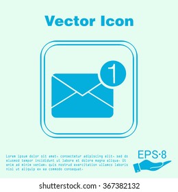 postal envelope sign. e-mail symbol . icon envelope.