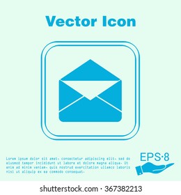 postal envelope sign. e-mail symbol . icon envelope.