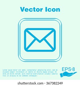 postal envelope sign. e-mail symbol . icon envelope.