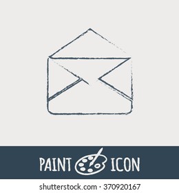 postal envelope sign. e-mail symbol . icon envelope.