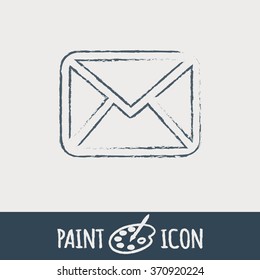 postal envelope sign. e-mail symbol . icon envelope.