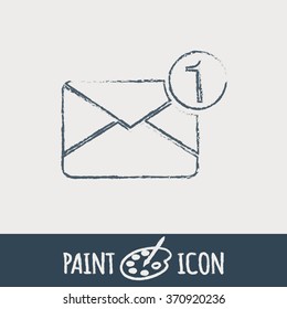 postal envelope sign. e-mail symbol . icon envelope.