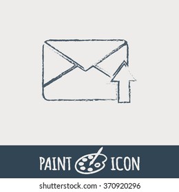 postal envelope sign. e-mail symbol . icon envelope.