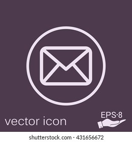postal envelope sign. e-mail symbol . icon envelope.