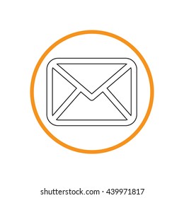 postal envelope sign. e-mail symbol . icon envelope.