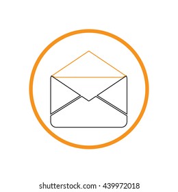 postal envelope sign. e-mail symbol . icon envelope.