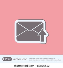 postal envelope sign. e-mail symbol . icon envelope.