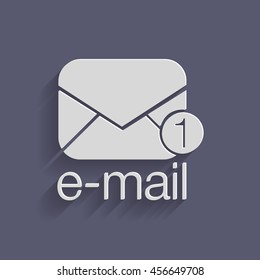 postal envelope sign. e-mail symbol . icon envelope.