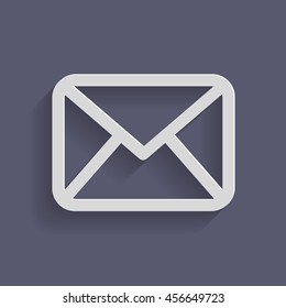 postal envelope sign. e-mail symbol . icon envelope.