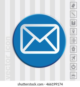 postal envelope sign. e-mail symbol . icon envelope.