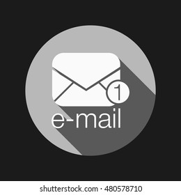 postal envelope sign. e-mail symbol . icon envelope.