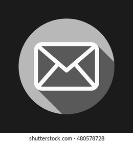 postal envelope sign. e-mail symbol . icon envelope.