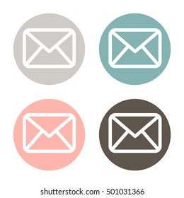 postal envelope sign. e-mail symbol . icon envelope.