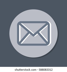 postal envelope sign. e-mail symbol . icon envelope.