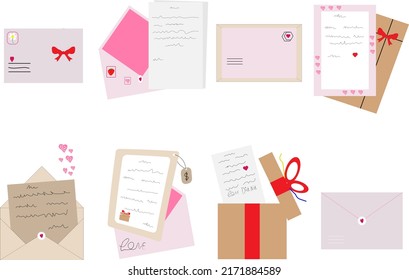 postal envelopes gifts and letters of iove