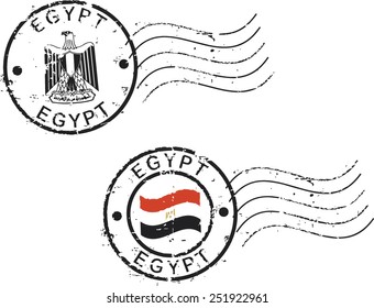 Postal grunge stamps 'Egypt'