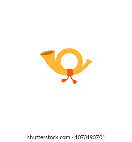 Postal Horn Icon. Vector Postal Horn illustration