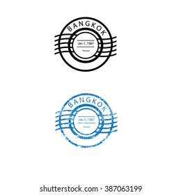 Postal imprint stamp graphic texture
