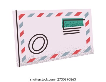 Postal mail envelop sticker design