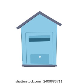 postal mailbox letter cartoon. message box, envelope delivery, inbox news postal mailbox letter sign. isolated symbol vector illustration