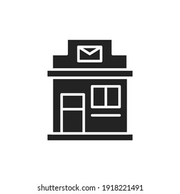 Postal office color line icon. Isolated vector element. Outline pictogram for web page, mobile app, promo