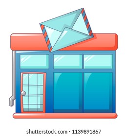 Postal office icon. Cartoon of postal office vector icon for web design isolated on white background