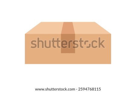 postal parcel box, carton shipping box, brown corrugated box, cardboard postage box for transportation