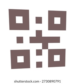 Postal parcel QR-code sticker design