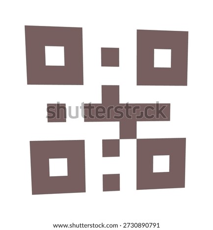 Postal parcel QR-code sticker design