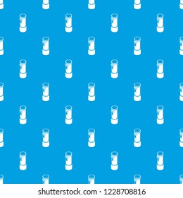 Postal pillar pattern vector seamless blue repeat for any use