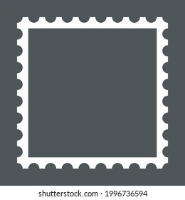 Postal postage mark stamp ticket icon quality vector illustration cut