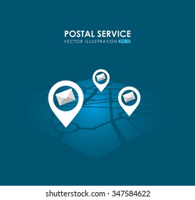 postal service design, vector illustration eps10 graphic 