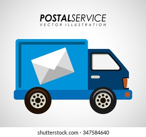 postal service design, vector illustration eps10 graphic 