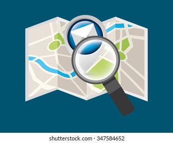 postal service design, vector illustration eps10 graphic 