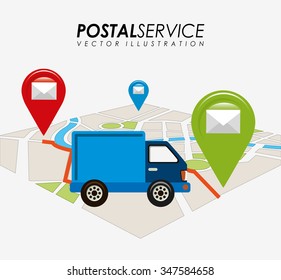 postal service design, vector illustration eps10 graphic 