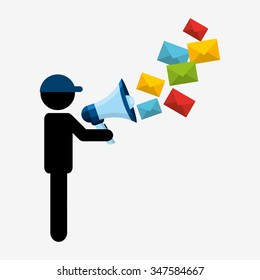 postal service design, vector illustration eps10 graphic 