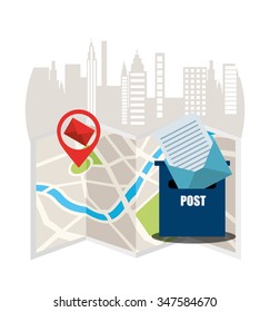 postal service design, vector illustration eps10 graphic 