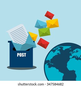 postal service design, vector illustration eps10 graphic 