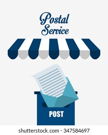 postal service design, vector illustration eps10 graphic 